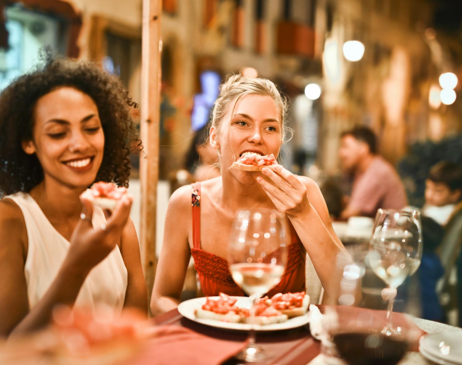 Food and drink in Detroit featuring local dishes and skyline