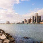 Detroit skyline showing cost of living August 2025 trends