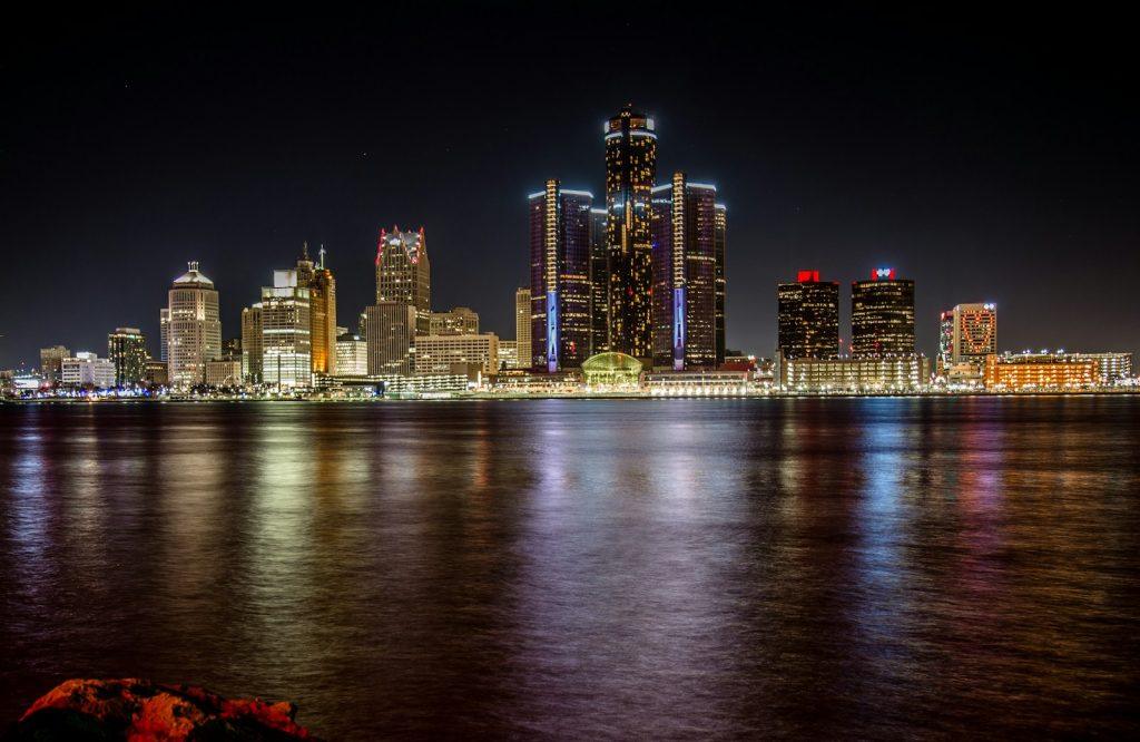 Detroit restaurant trends 2026 skyline and dining scene at night