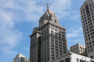 Detroit historic landmarks including Guardian Building, Michigan Central Station and Belle Isle
