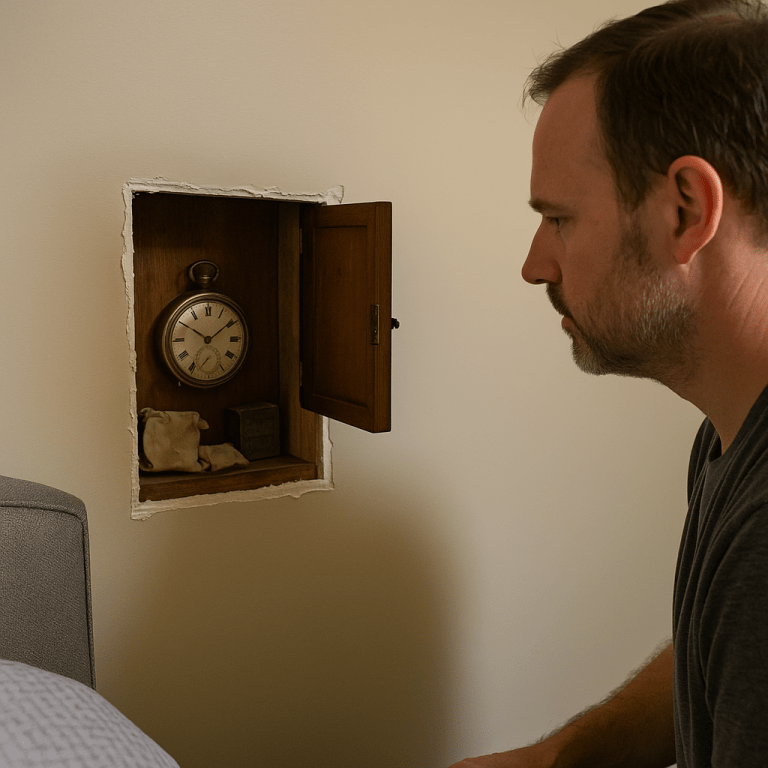 After a Couple Heard Faint Ticking Inside Their Bedroom Wall, What They Found Hidden There Left Restorers Astonished