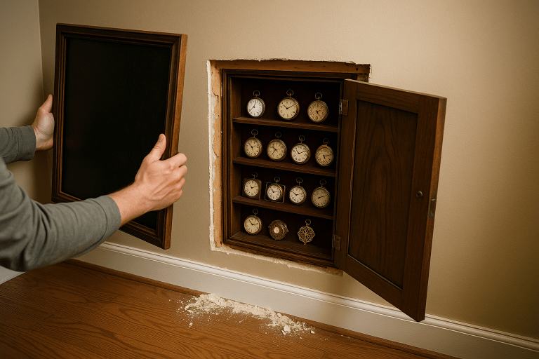 After a Family’s Hallway Mirror Began Tilting on Its Own, What They Found Hidden Behind It Left Them Absolutely Speechless