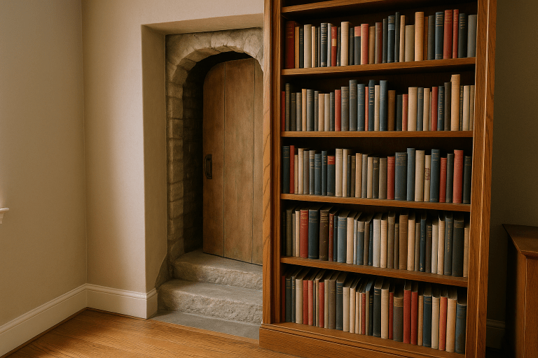 After a Homeowner Noticed a Cool Draft Coming From Behind a Bookshelf, What He Uncovered Left Historians Amazed