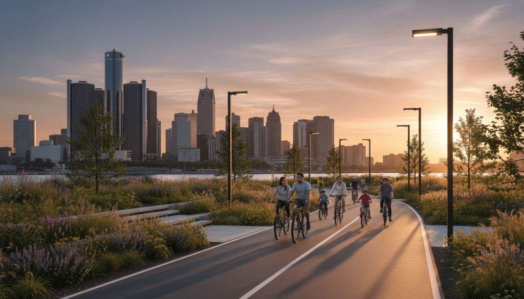 Joe Louis Greenway Expansion Connects New Detroit Neighborhoods in Latest Phase