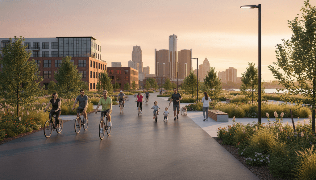 Joe Louis Greenway Expansion Marks New Milestone for Detroit Neighborhoods