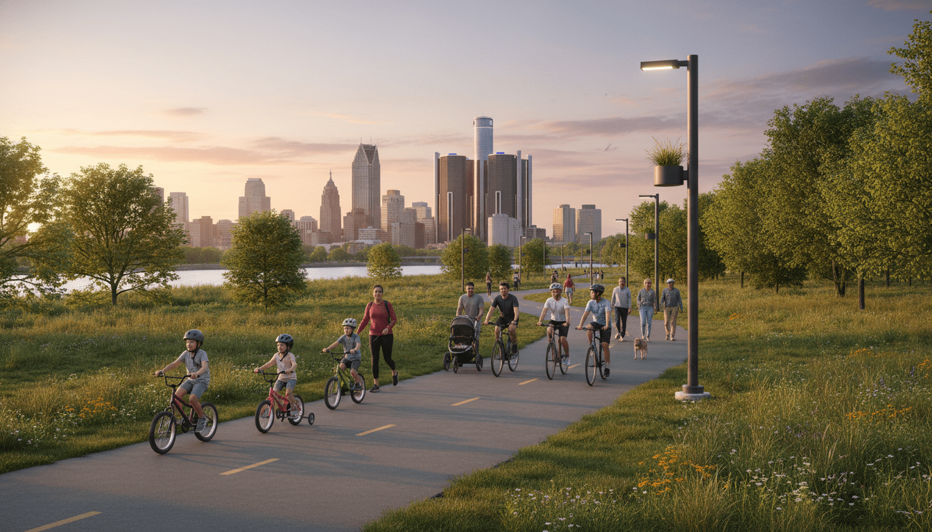 New Segments of Joe Louis Greenway Transform Detroit Connectivity