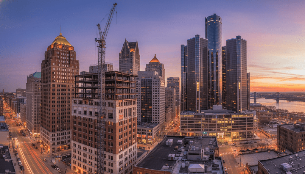 New Wave of Detroit Office Conversion Projects Set to Transform Downtown Skyline