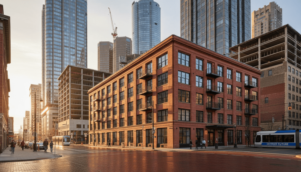 Renovated affordable housing in Detroit apartment complex near downtown