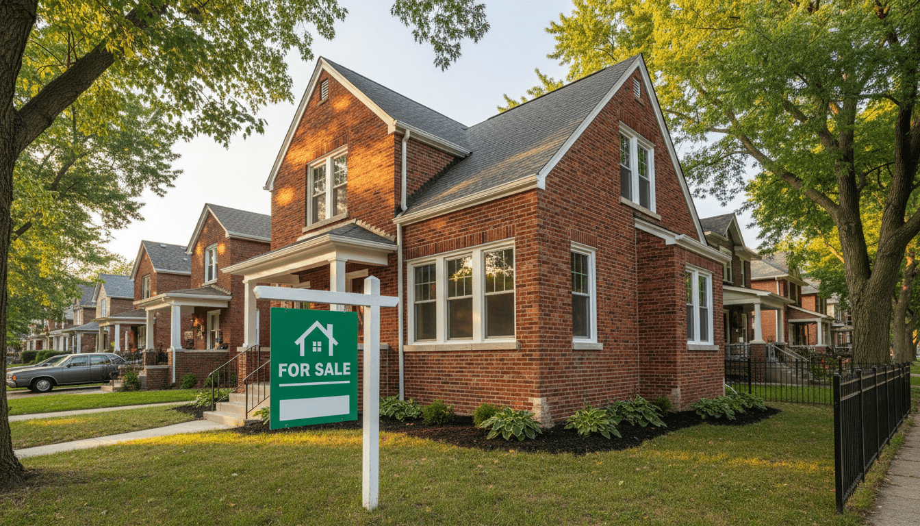 A renovated home for sale illustrating high Detroit housing demand