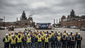 Ford Workers in Dearborn Push Back Against Trump’s Auto Industry Rhetoric During Michigan Visit