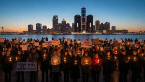 Metro Detroit Iranian Community Rallies as Tehran Threatens Protesters with Maximum Punishment