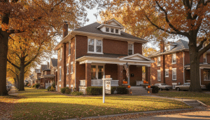 A renovated brick house representing a rising Detroit home value estimate