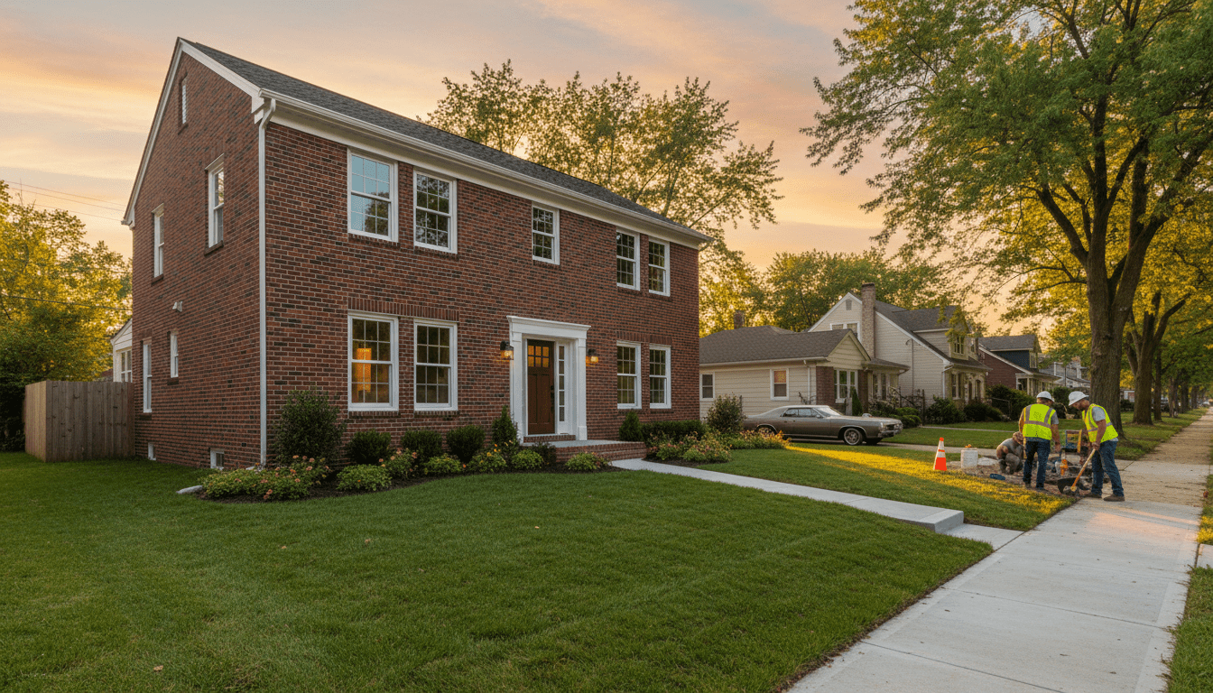 Renovated single family home representing the west side Detroit housing market recovery