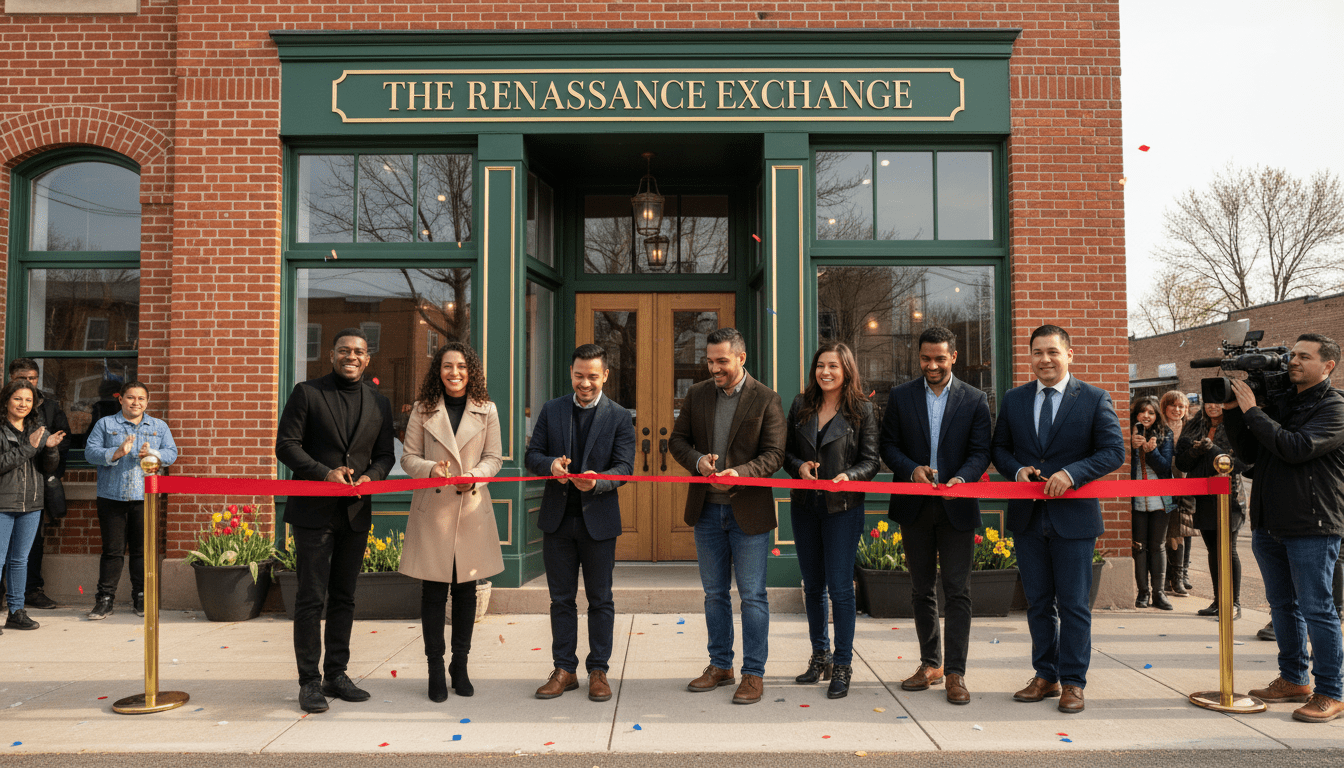 Detroit small business grants 2026 recipients celebrating a grand opening in a local neighborhood