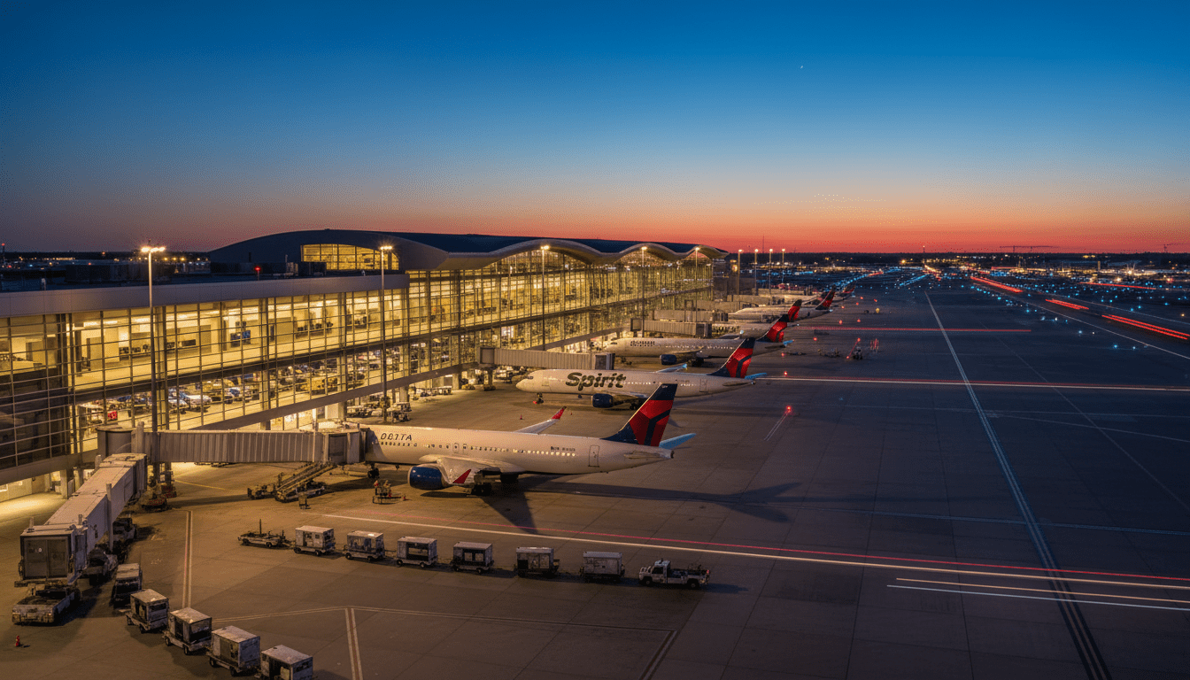 A busy terminal at Detroit Metropolitan Airport illustrating recent Detroit Airport incidents and safety protocols.