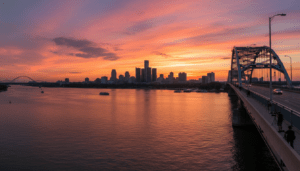 Detroit Bridge Sunset View Gains National Attention as Photography Hotspot