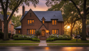 A stunning Detroit renovation of a 100-year-old historic Tudor home that went viral online.