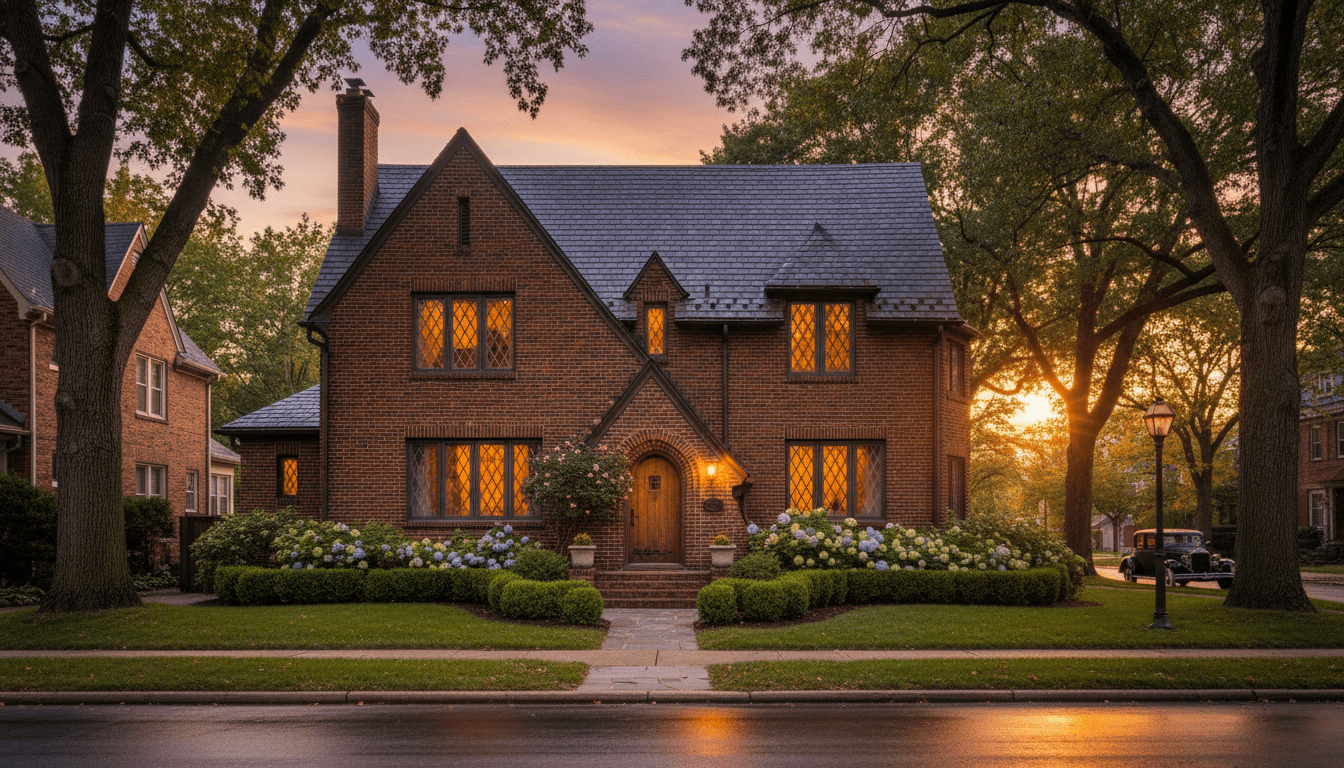 A stunning Detroit renovation of a 100-year-old historic Tudor home that went viral online.