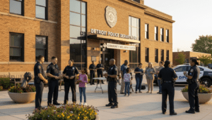 Detroit policing reforms and neighborhood safety officers in a Detroit community setting.