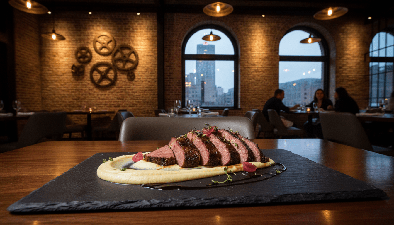 A signature dish at a Detroit restaurant inspired by the city's industrial history.