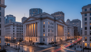 The Frank Murphy Hall of Justice representing the efforts against wrongful conviction Detroit
