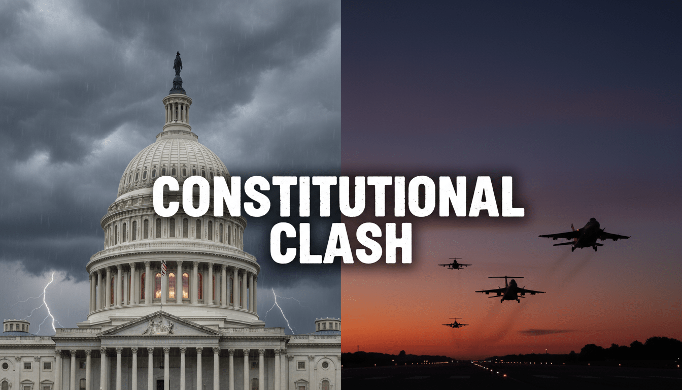 President Trump orders strikes causing constitutional clash with Congress over War Powers