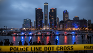 Police response to a Detroit teen shooting at a downtown takeover event.