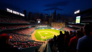 Detroit Tigers fans at Comerica Park as the team looks to sustain success over the long haul