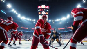 Chris Johnston update on Dylan Larkin as the Detroit Red Wings face the Vegas Golden Knights