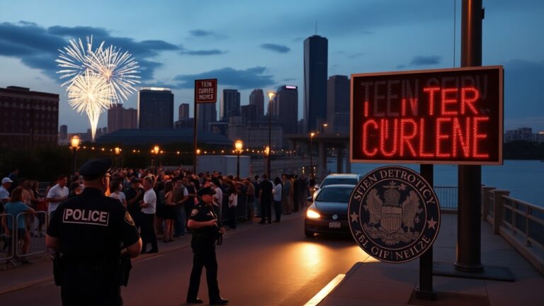 Detroit City Council OKs Teen Curfew for Ford Fireworks Night