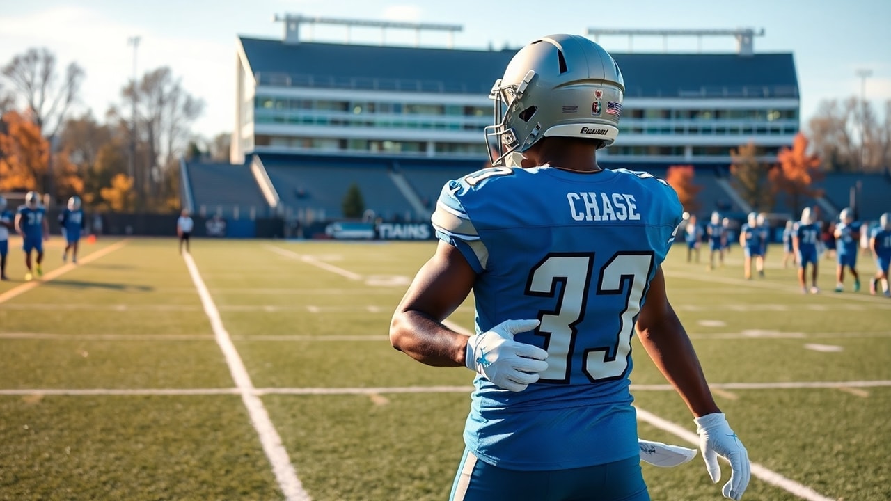 Detroit Lions 2026 cornerback depth chart battle for the starting corner opposite Chase