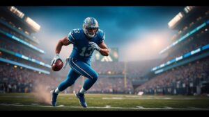 Detroit Lions EDGE2 generating pressure in the NFL EDGE pass rush rotation