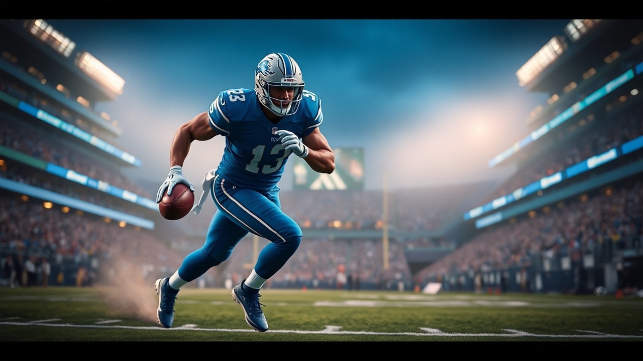 Detroit Lions EDGE2 generating pressure in the NFL EDGE pass rush rotation