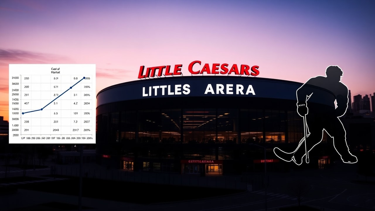 Detroit Red Wings buyout market analysis featuring Little Caesars Arena and roster move context