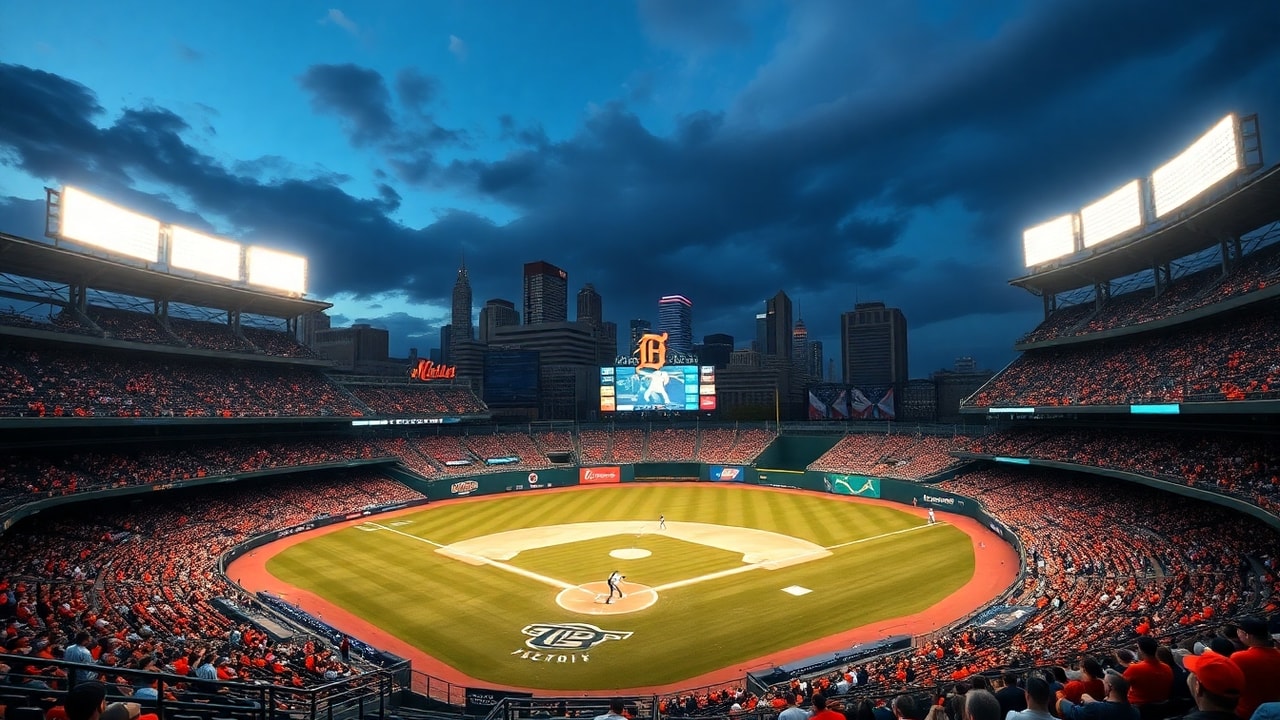 Detroit Tigers vs Astros Sunday game at Comerica Park in Detroit