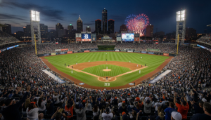 Detroit Tigers vs New York Yankees game at Comerica Park