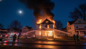 Detroit fire crews battling a multi-alarm blaze in a Southwest residential area.
