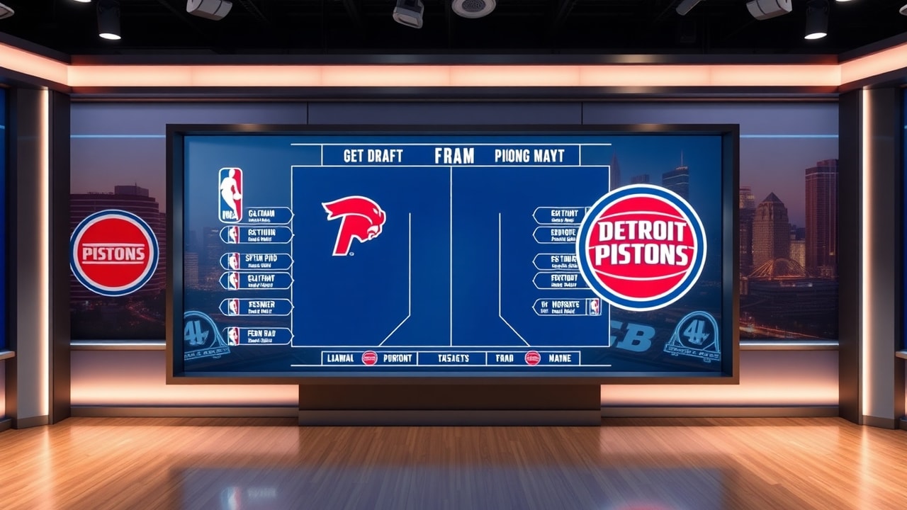 Detroit Pistons draft night trade-up and trade-up value concept
