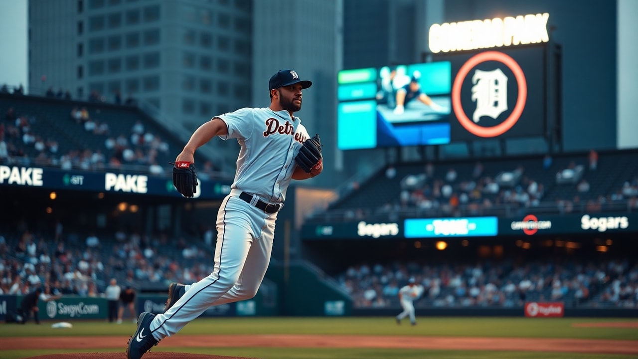 Tarik Skubal delivers a pitch during a Yankees game for the Detroit Tigers amid a rare setback