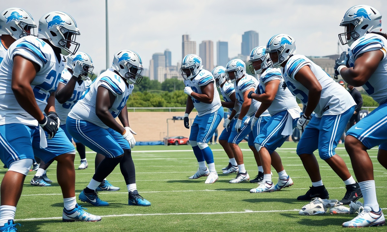 Detroit Lions 2026 roster bubble offensive linemen watch at training camp