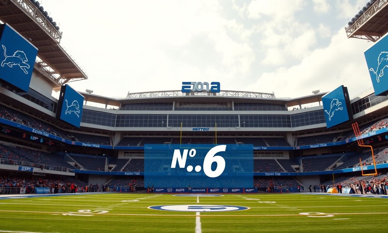 Detroit Lions No. 6 ranking in ESPN’s 2026 NFL roster rankings at Ford Field