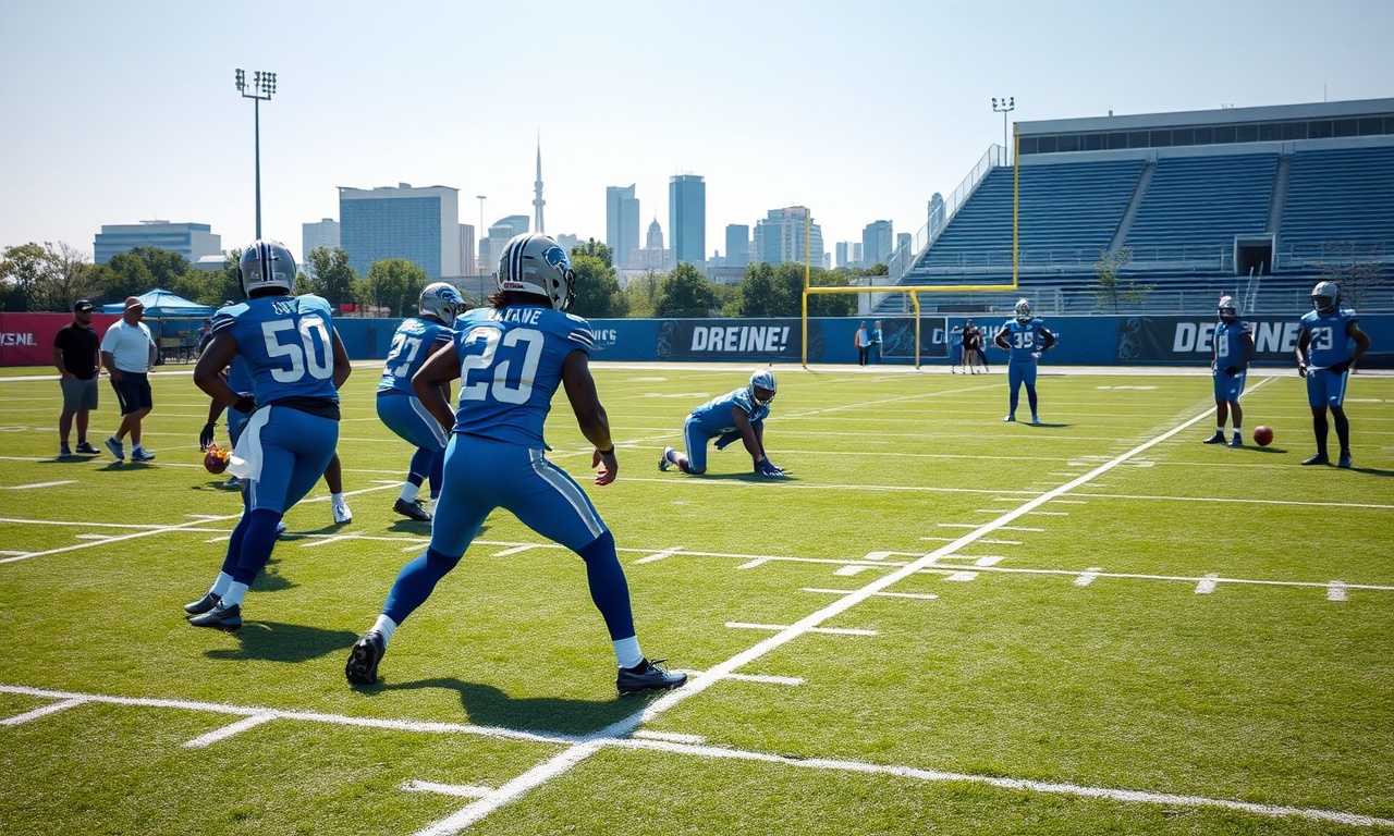 Detroit Lions nickel to safety conversion drill during defensive back development