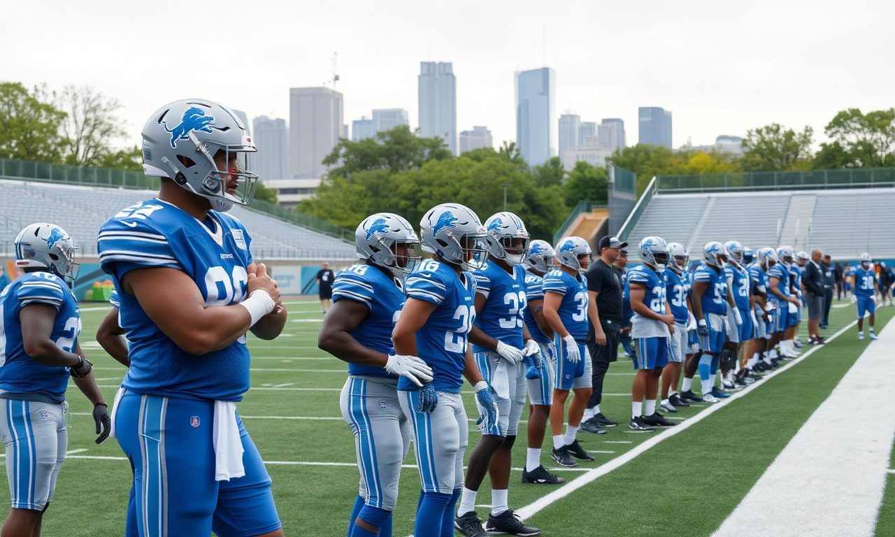 Detroit Lions roster during training camp battles and backup competition