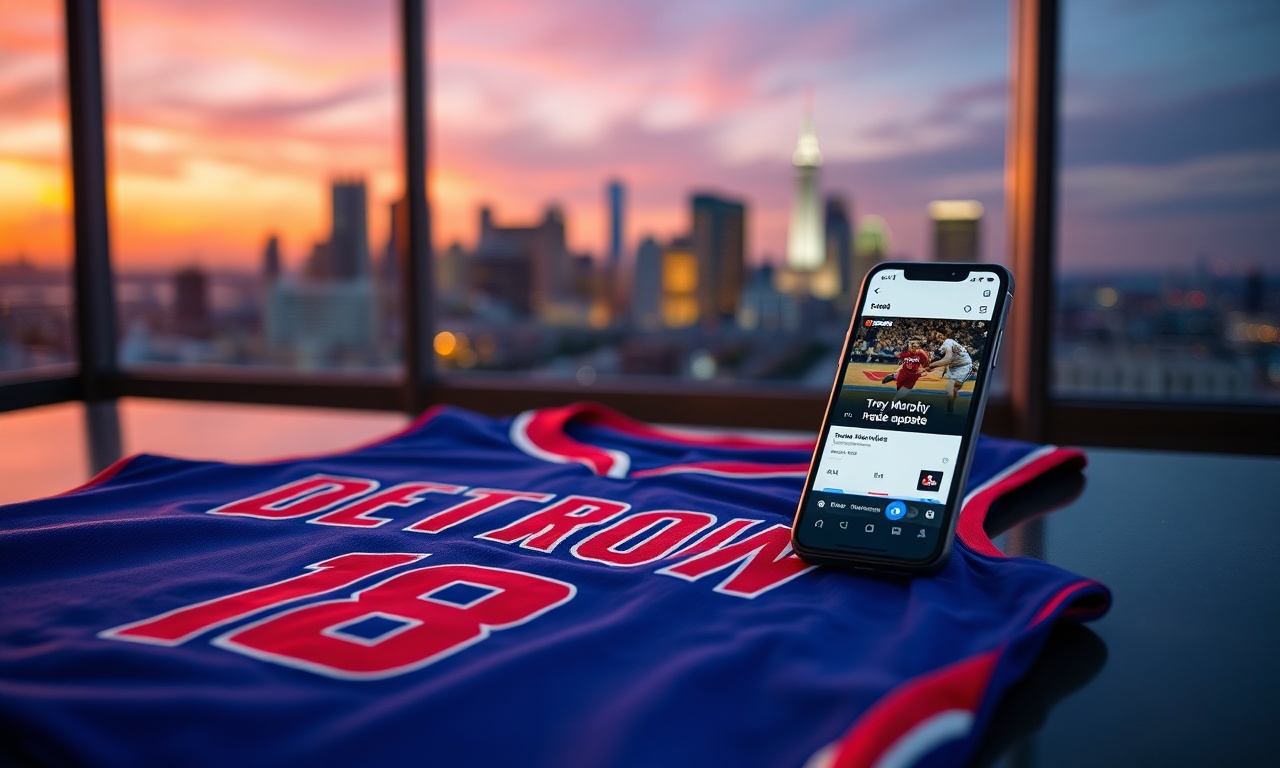 Detroit Pistons Trey Murphy trade update headline image with Pistons gear and trade rumor notes