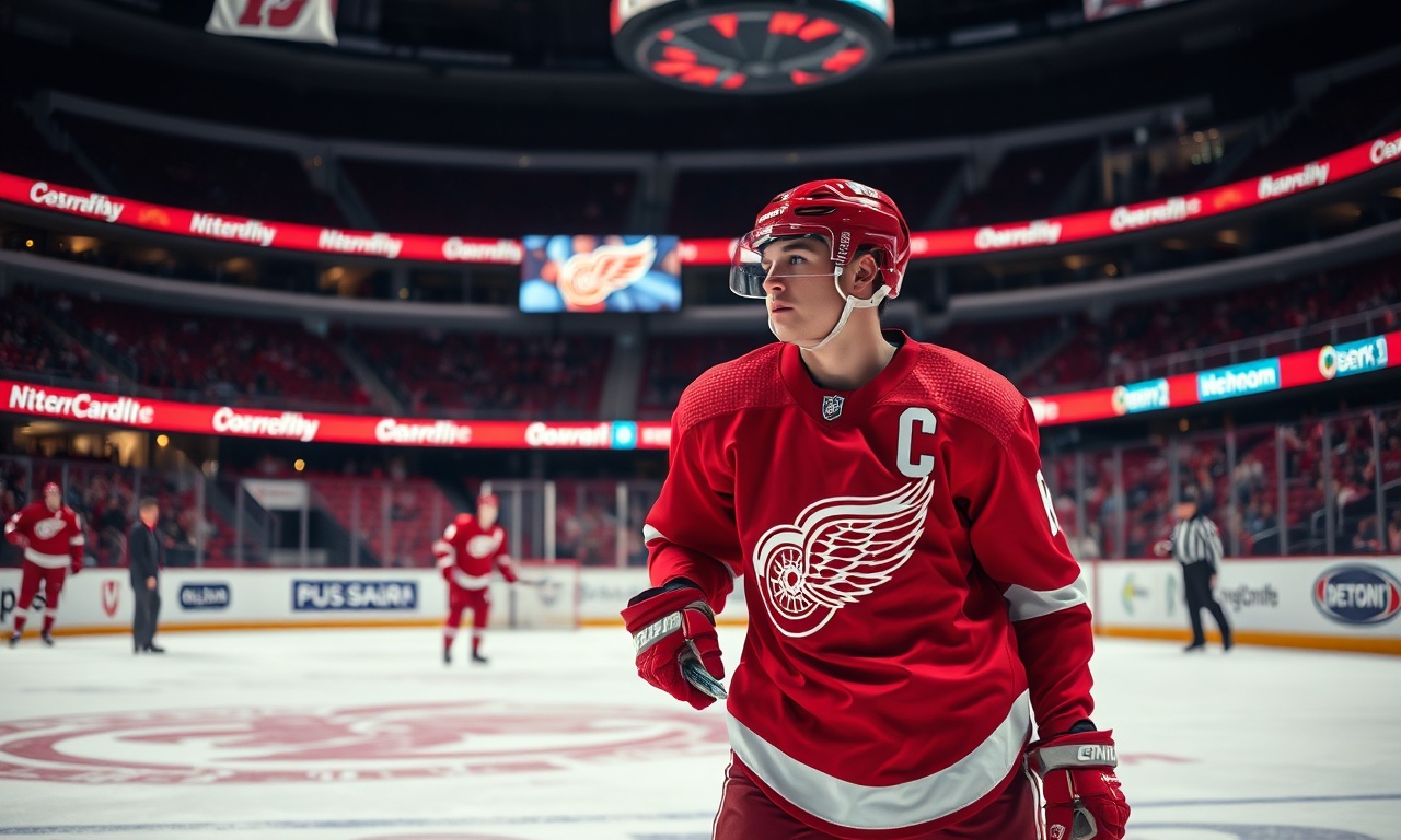 Detroit Red Wings Stillman 23-year-old one-year deal announced at Little Caesars Arena
