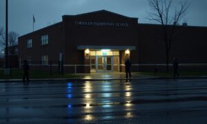 Detroit shooting investigation outside Chrysler Elementary School after a fight left one person dead