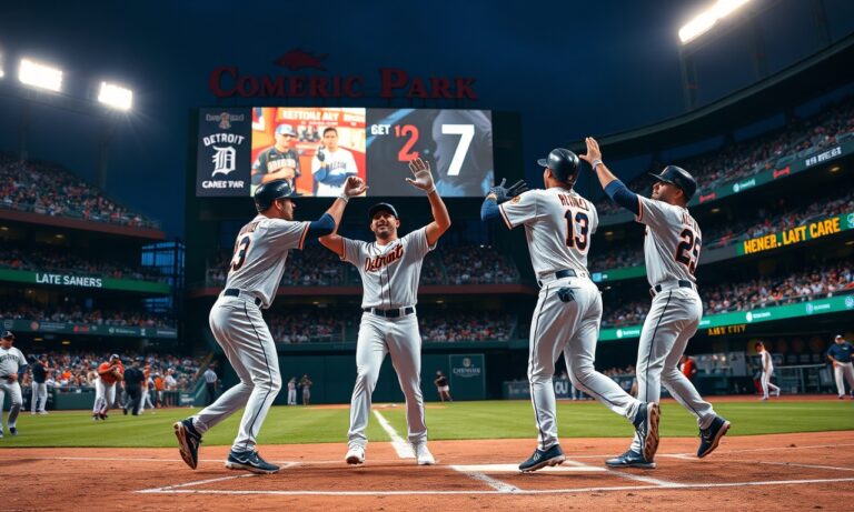 Detroit Tigers Complete 6-Run Deficit Comeback, 12-7 Win Extends Slump