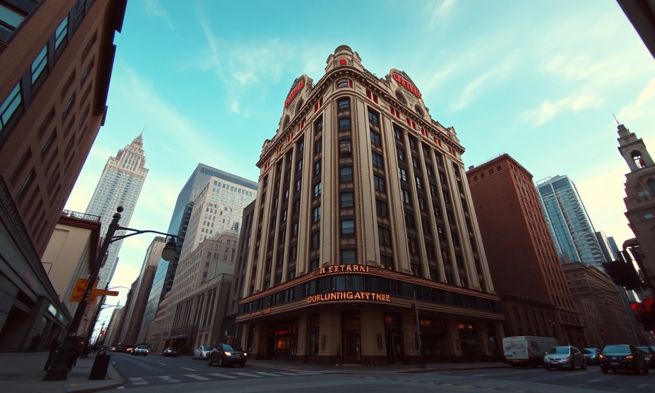 Detroit Guardian Building exterior in downtown Detroit, Art Deco historic landmark