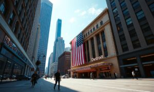 Hudson’s Detroit American flag display returns for the 250th anniversary