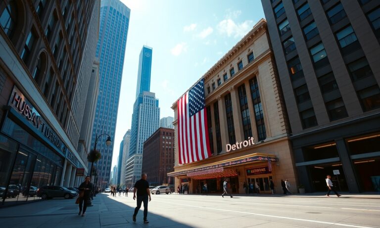 Hudson’s Detroit revives iconic American flag display for 250th anniversary